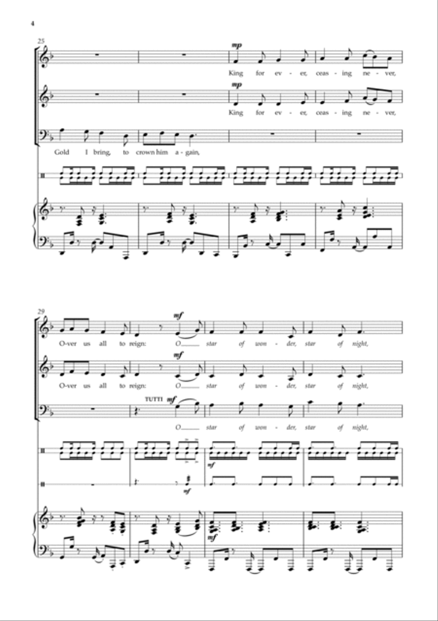 We three kings 3-Part scores gallery preview page 6