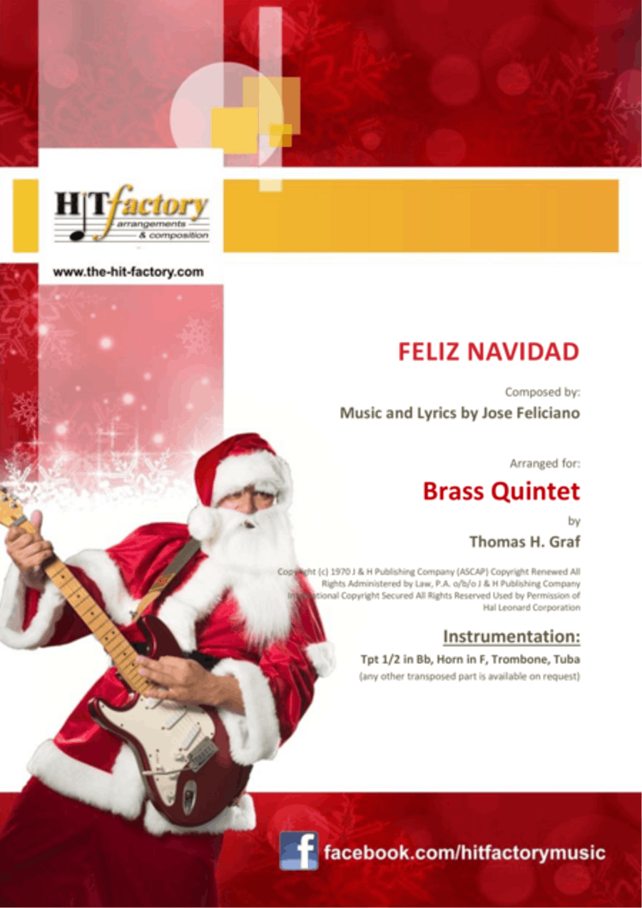 Feliz Navidad Euphonium scores gallery preview page 1