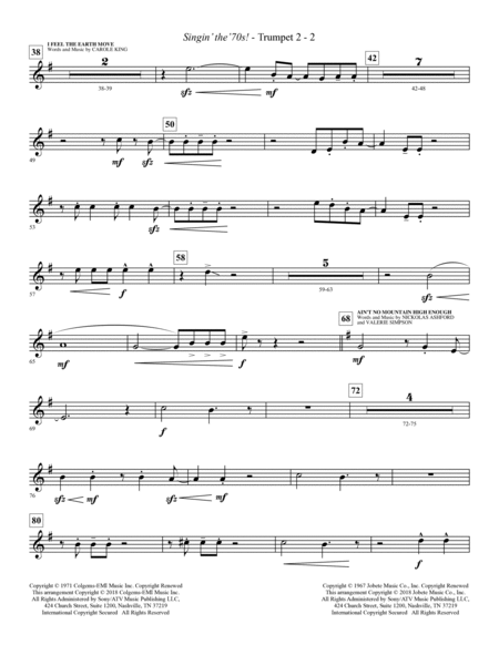 Singin' The 70's (arr. Paul Langford) - Bb Trumpet 2
