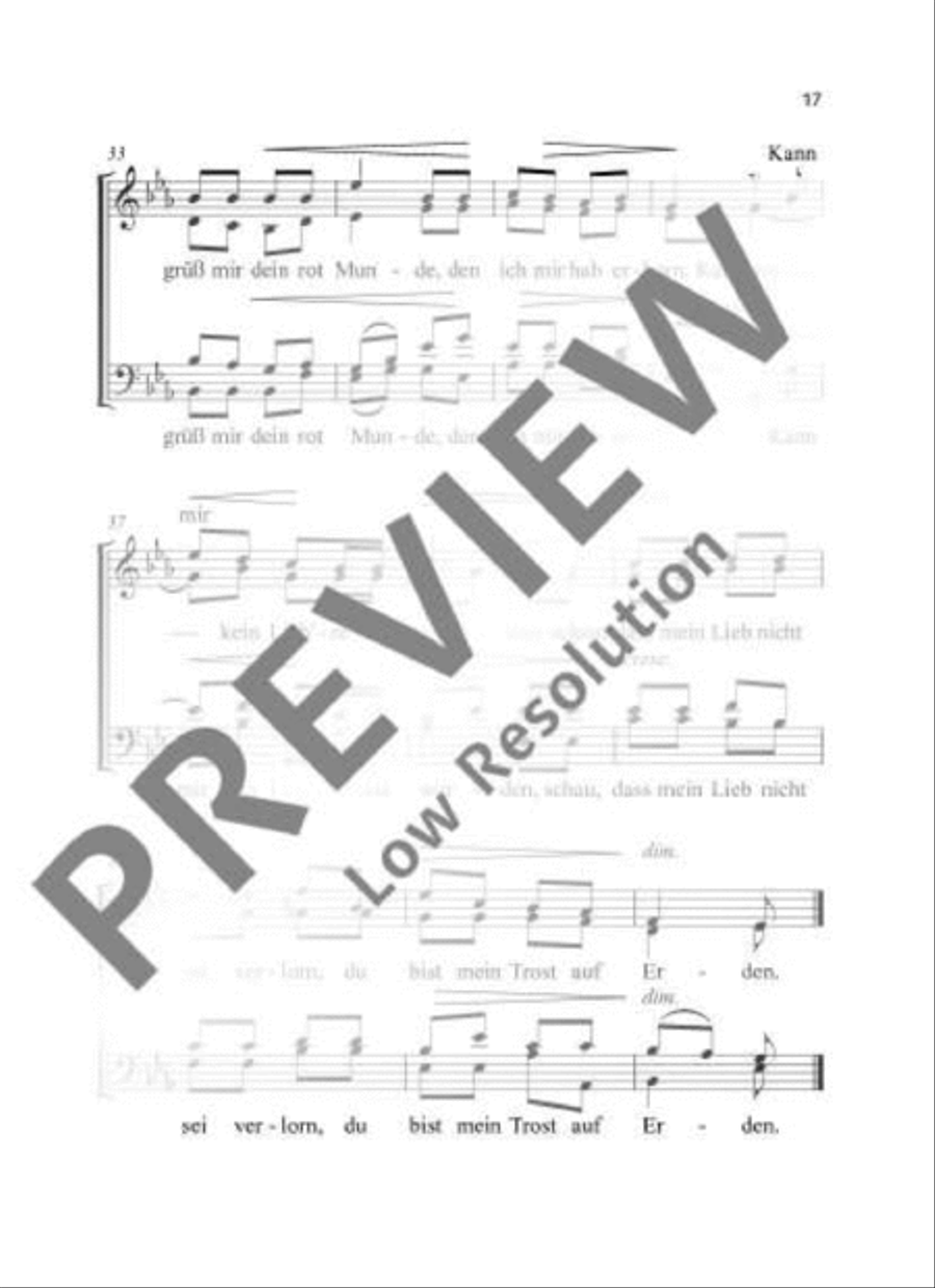 Wach auf, meins Herzens Schöne 4-Part scores gallery preview page 6