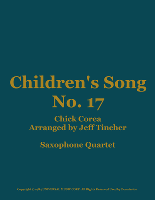 Children's Song No. 17