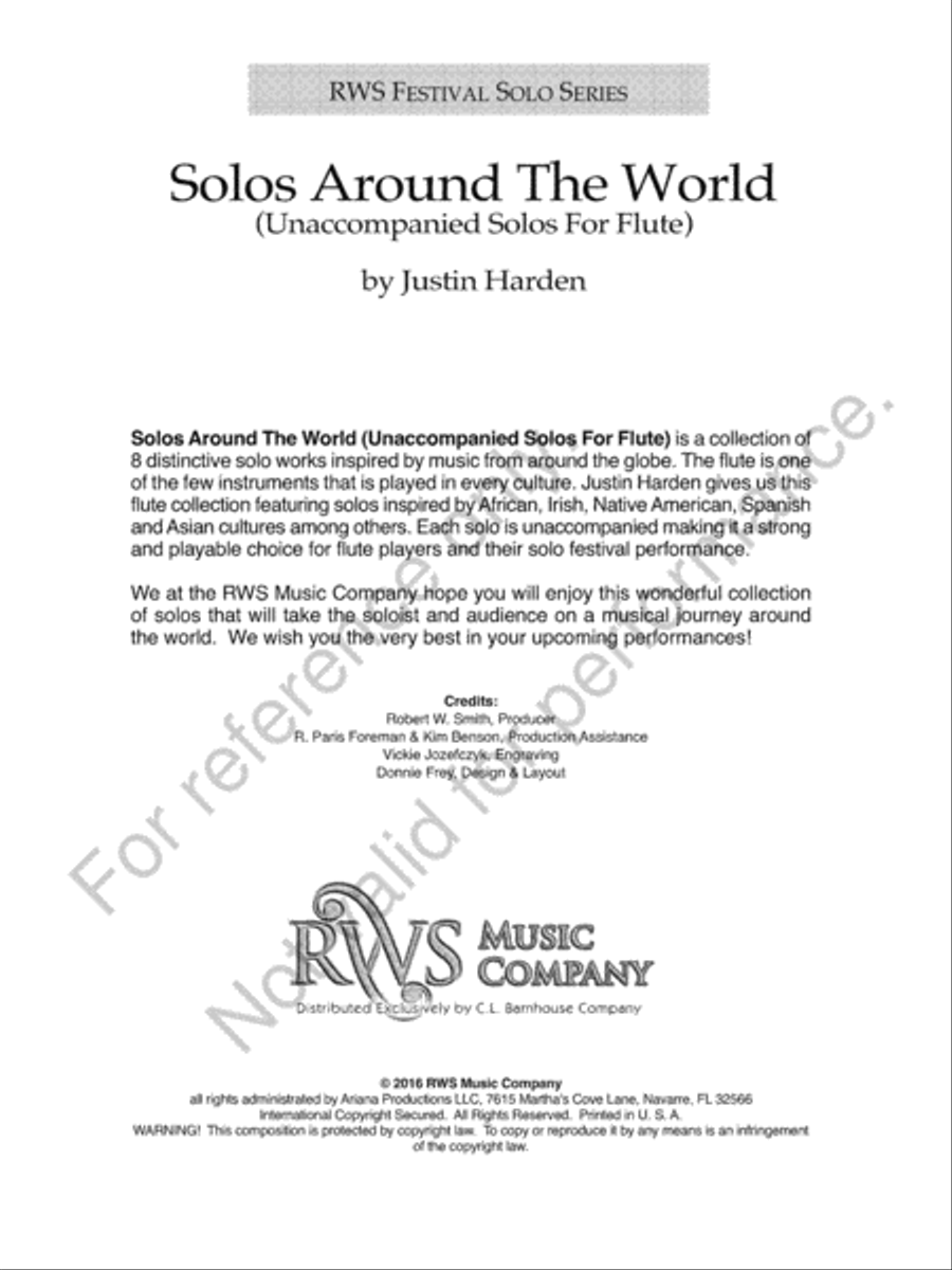 Solos Around the World Solos Around the World Flute Solo scores gallery preview page 2