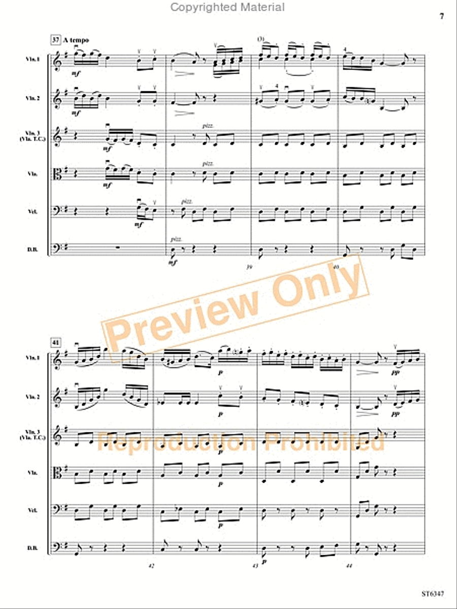 Minuetto String Orchestra scores gallery preview page 8