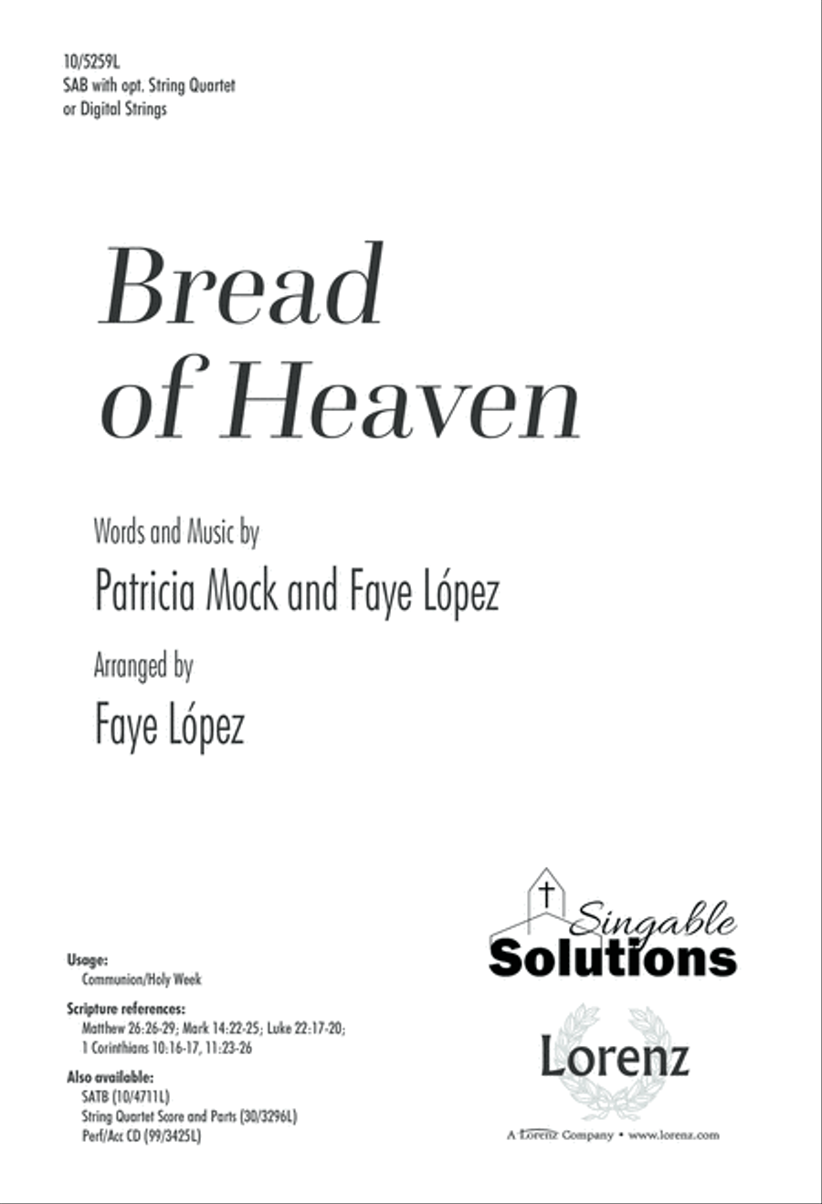 Bread of Heaven SAB scores gallery preview page 1