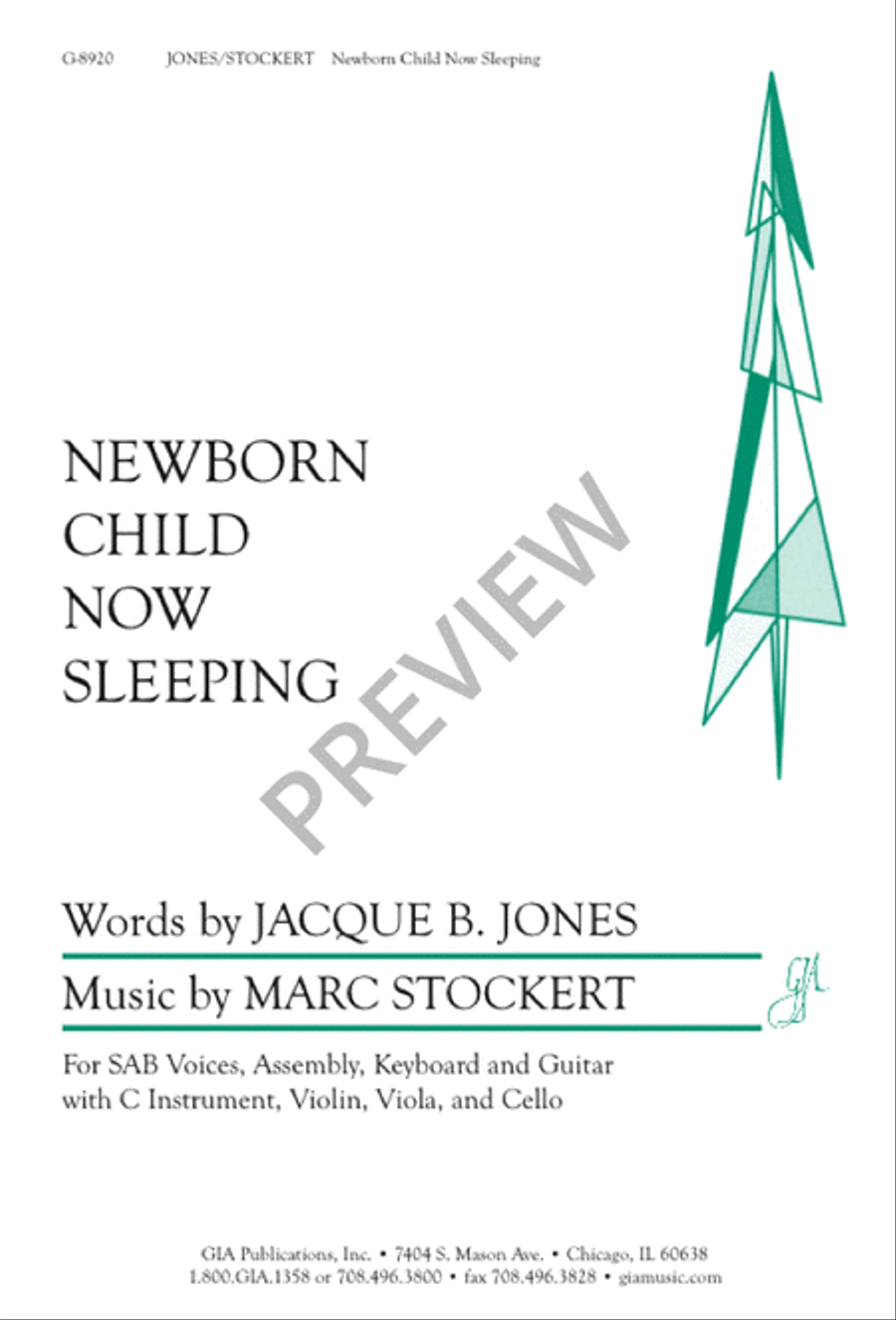 Newborn Child Now Sleeping 3-Part scores gallery preview page 2