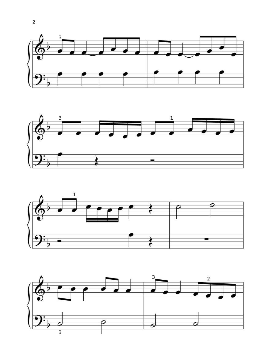 Eine Kleine Nachtmusik Piano Solo scores gallery preview page 2