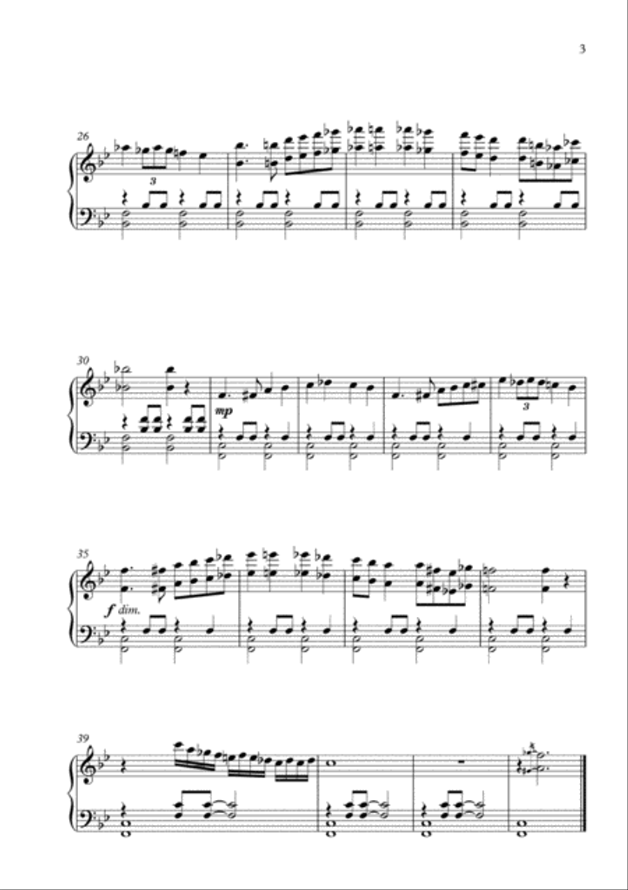 Dunes - a set of Arabian-style piano pieces Piano Solo scores gallery preview page 3