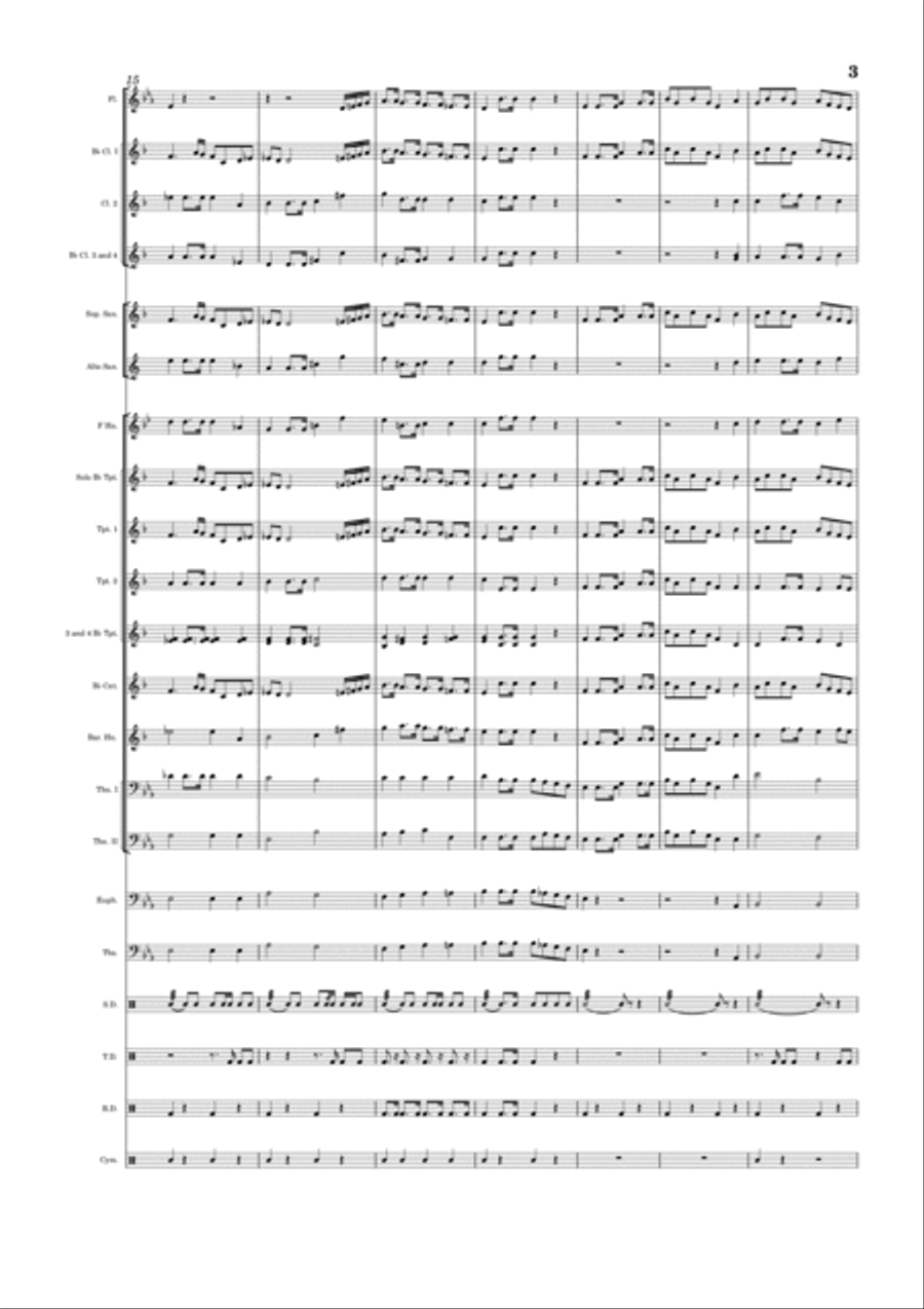 Duke of York Marching Band scores gallery preview page 3