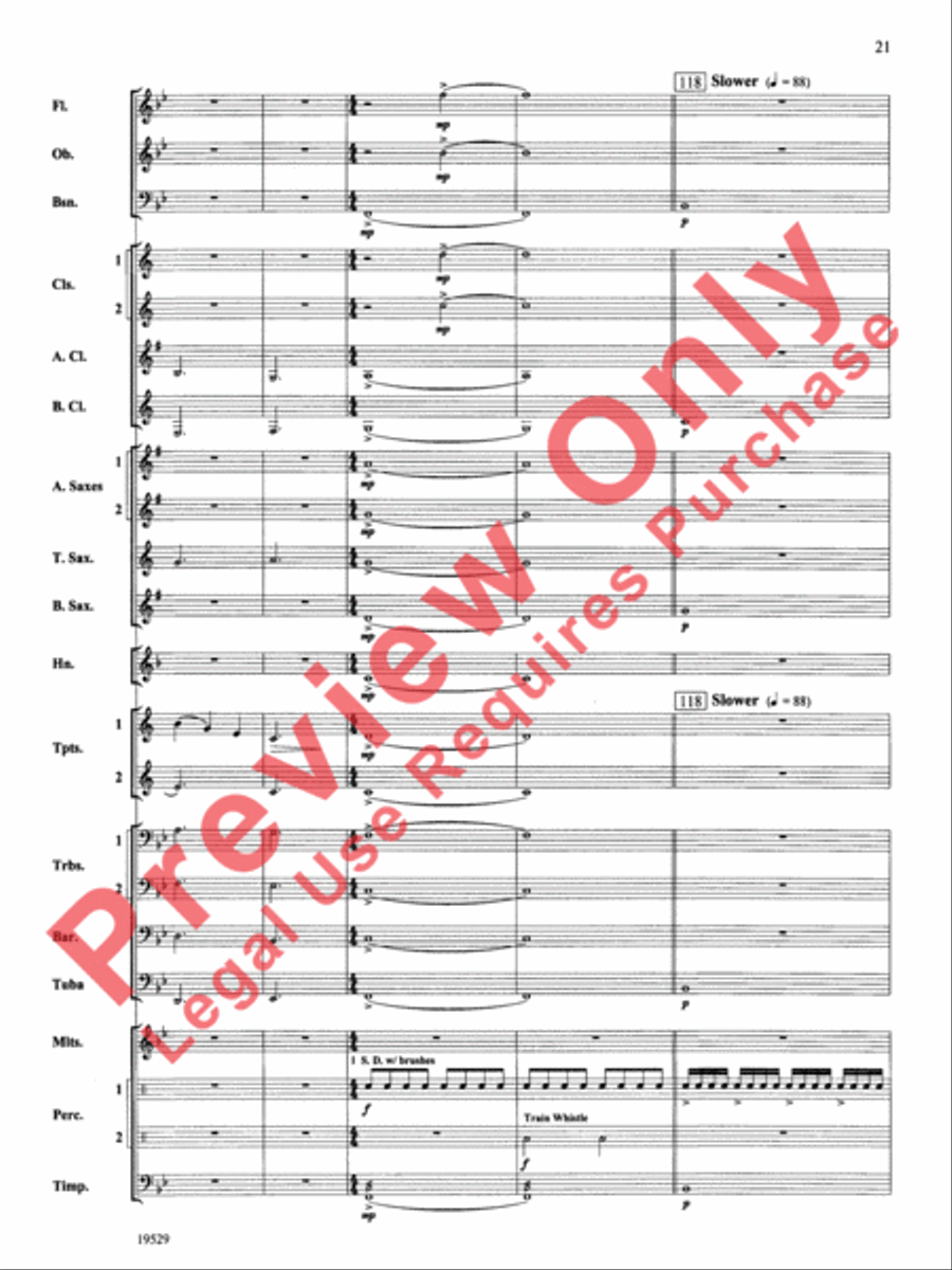 The Road Unknown Concert Band scores gallery preview page 22