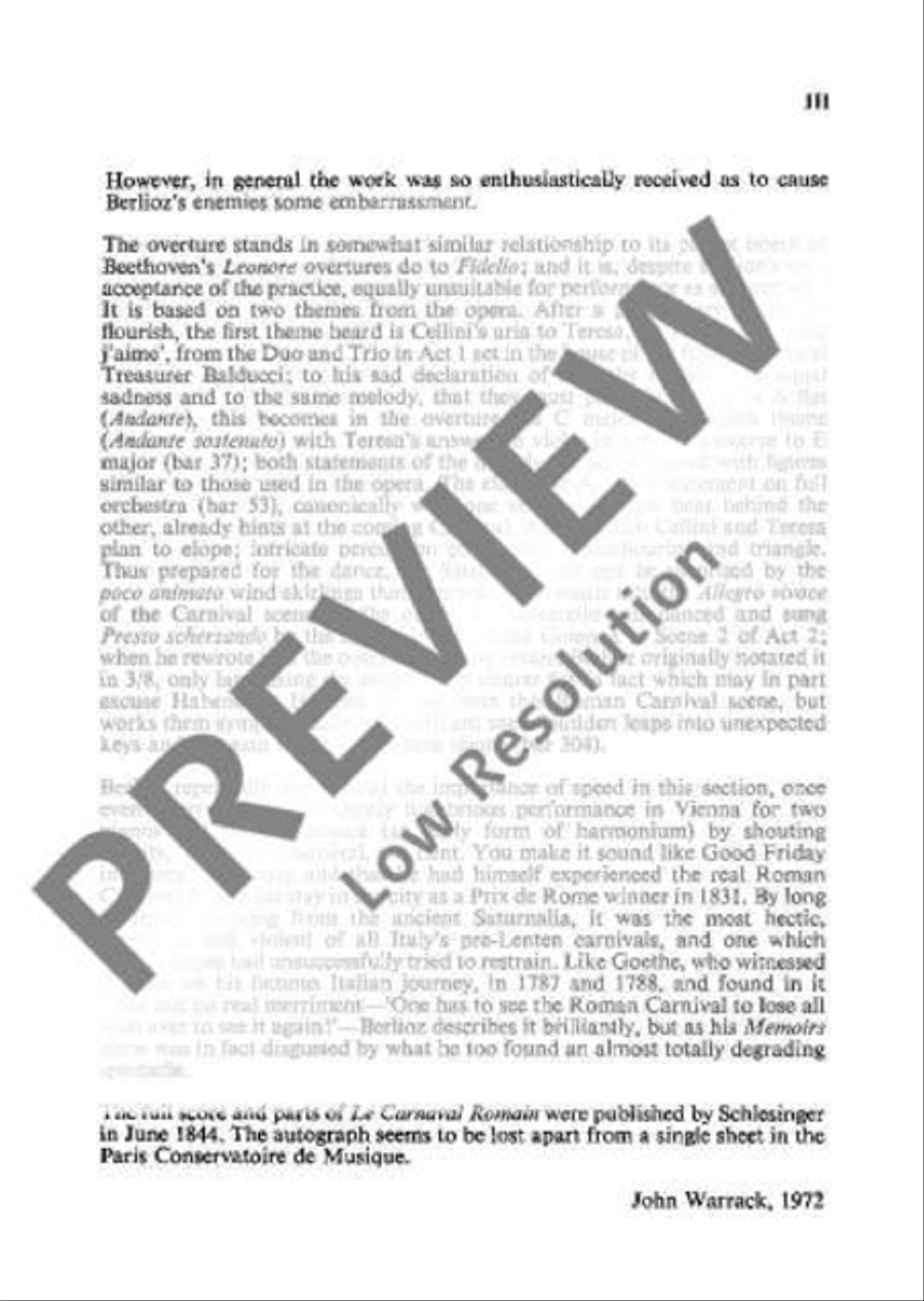 The Roman Carnival Orchestra scores gallery preview page 4