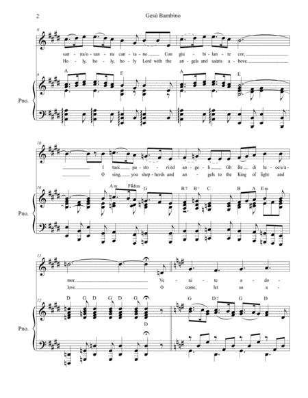 Gesu Bambino (for Vocal Solo) image number null