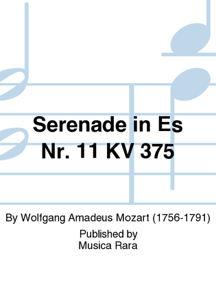 Book cover for Serenade in Eb major K. 375
