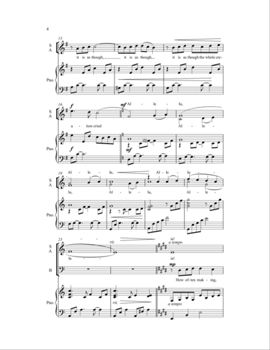 When In Our Music God Is Glorified 3-Part scores gallery preview page 3