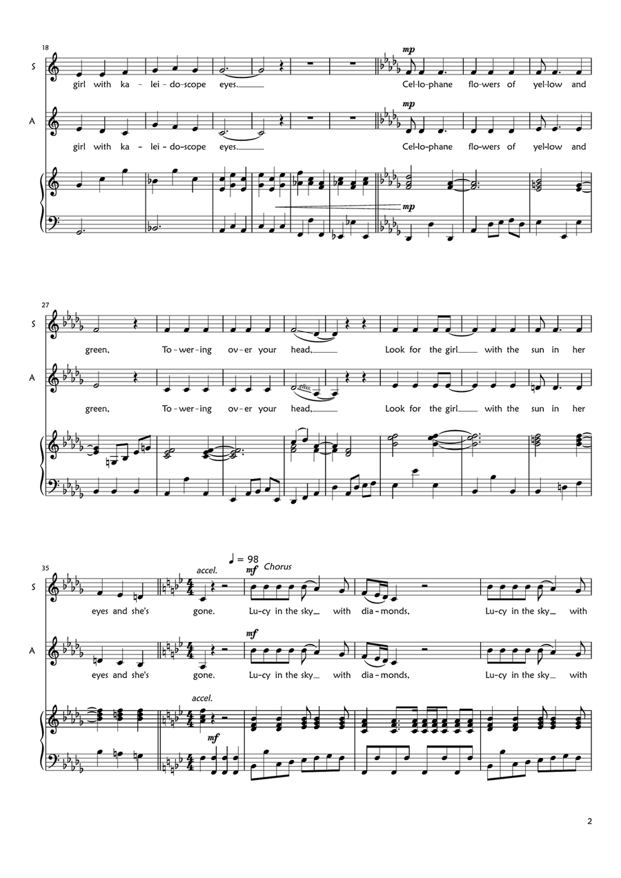 Lucy In The Sky With Diamonds SA scores gallery preview page 2