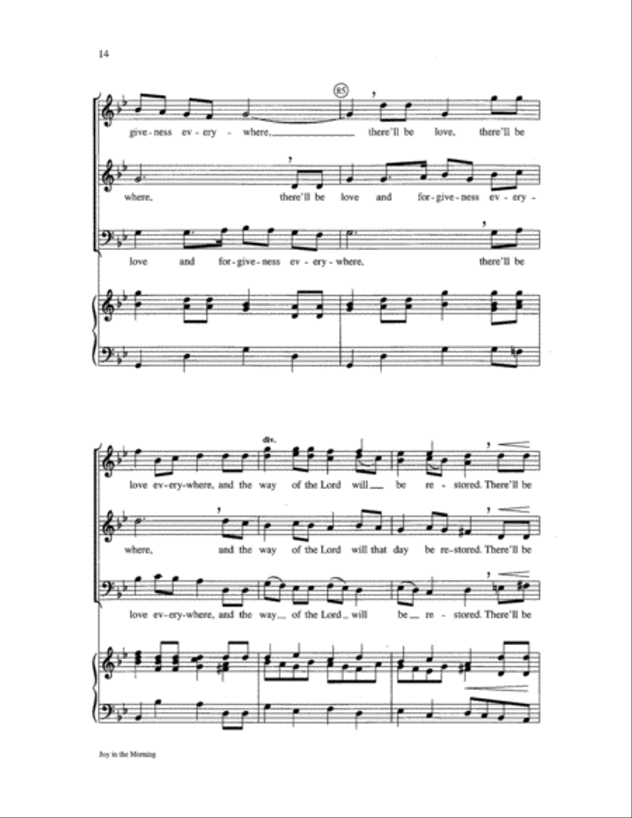Joy in the Morning Joy in the Morning 3-Part scores gallery preview page 14