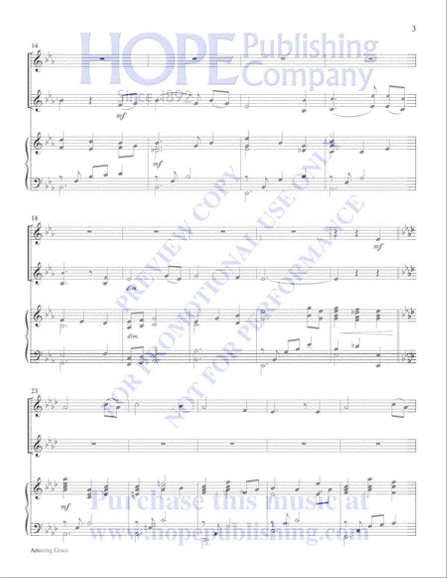 Classic Hymns for Two Instruments, Vol 1-Book and CD Woodwind Duet scores gallery preview page 3