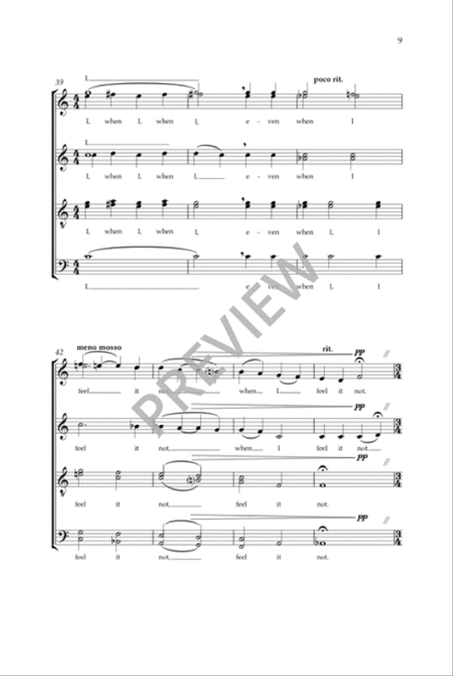 Even When He Is Silent - SATB divisi Divisi scores gallery preview page 10