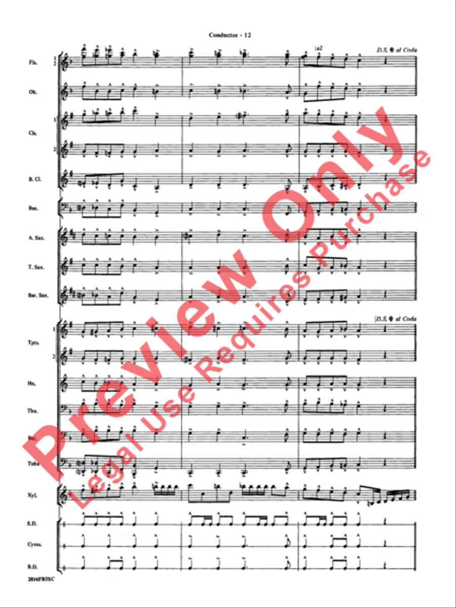 Fiddle-Faddle Concert Band scores gallery preview page 15