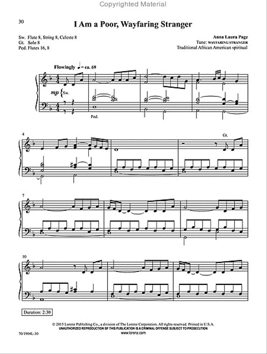 And Through Eternity I’ll Sing On Organ Solo scores gallery preview page 16