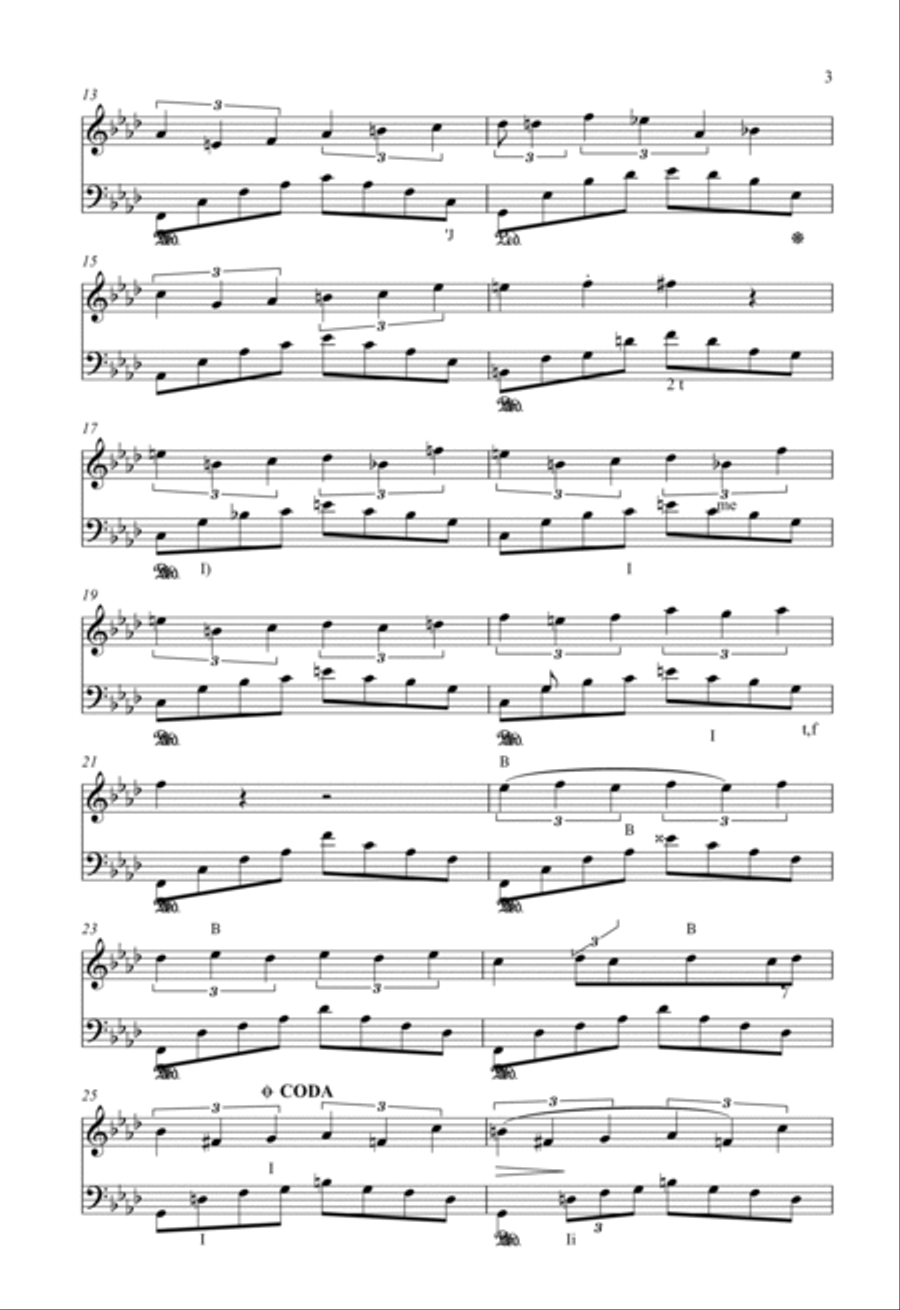 Three New Etudes No. 1 in F Minor Piano Method scores gallery preview page 3