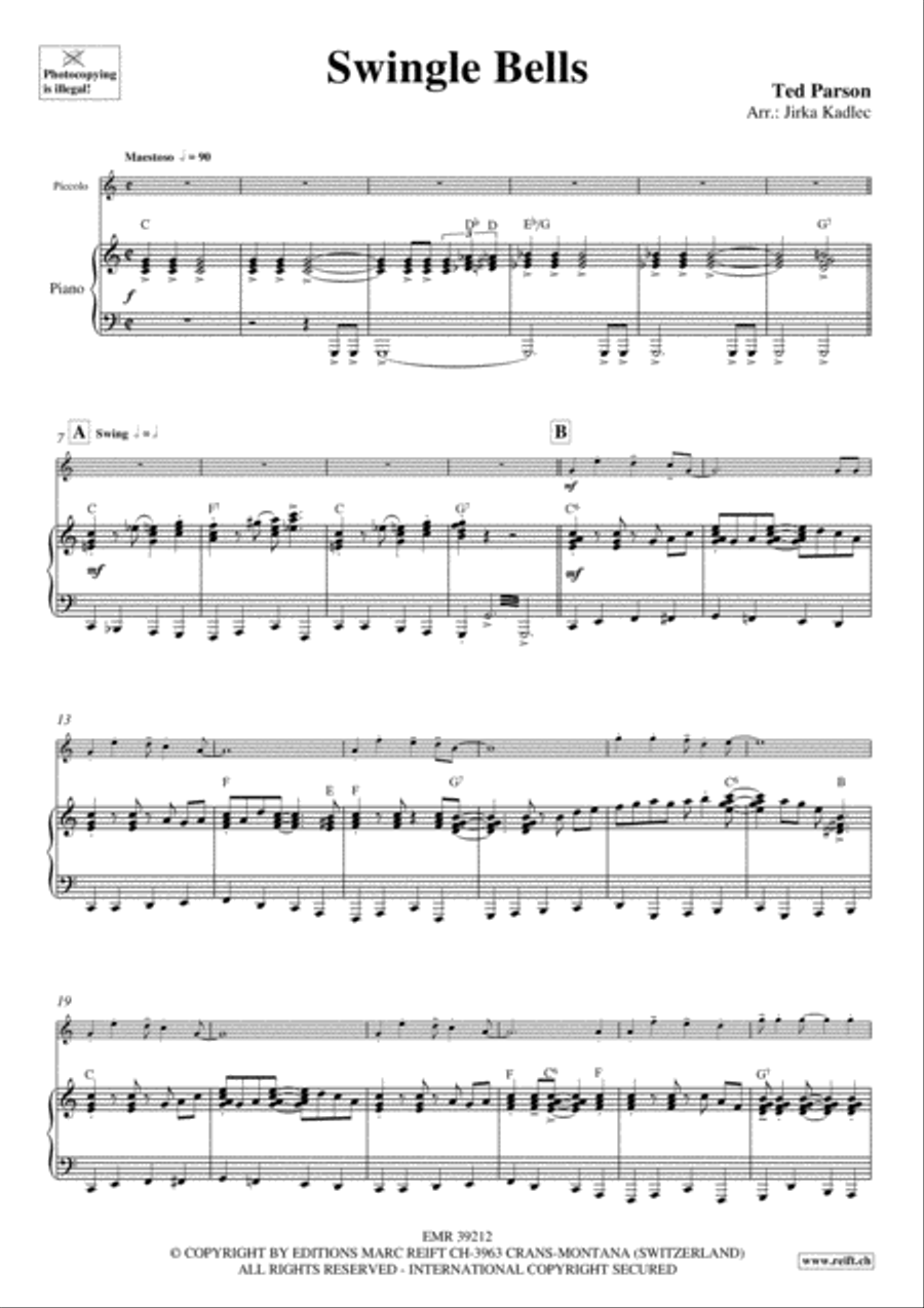 Swingle Bells Piccolo scores gallery preview page 3