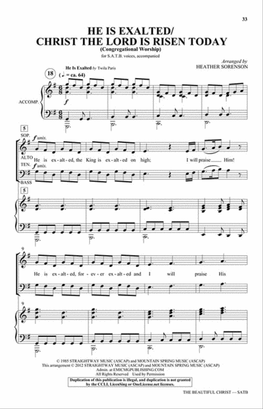 The Beautiful Christ The Beautiful Christ Choir scores gallery preview page 8