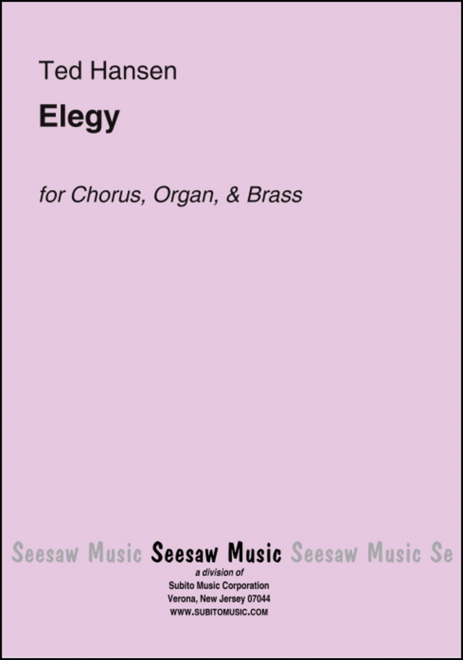 Elegy Elegy Choir scores gallery preview page 1