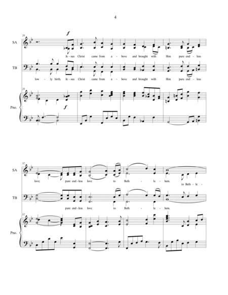 To Bethlehem, sacred Christmas music for SATB Choir image number null