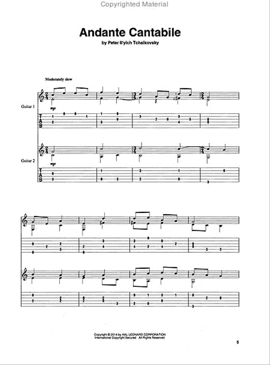 Classical Guitar Duets Classical Guitar Duets Acoustic Guitar scores gallery preview page 3