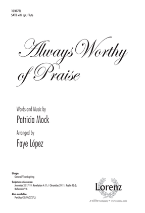 Book cover for Always Worthy of Praise