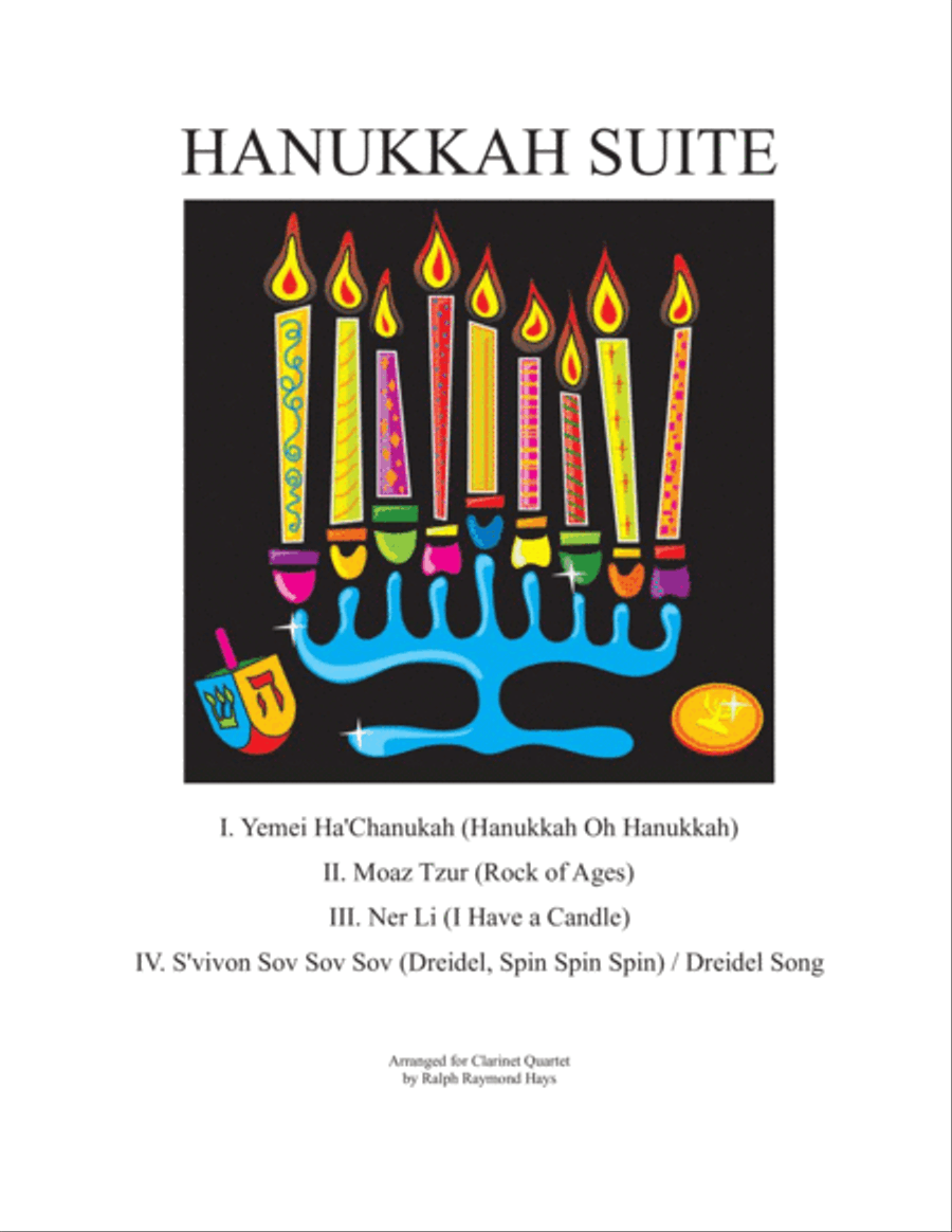 Hanukkah Suite (for Clarinet Quartet) Clarinet Quartet scores gallery preview page 1