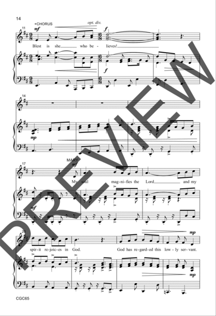 Journey to Bethlehem Preview Kit (Score & CD) Unison Choir scores gallery preview page 9