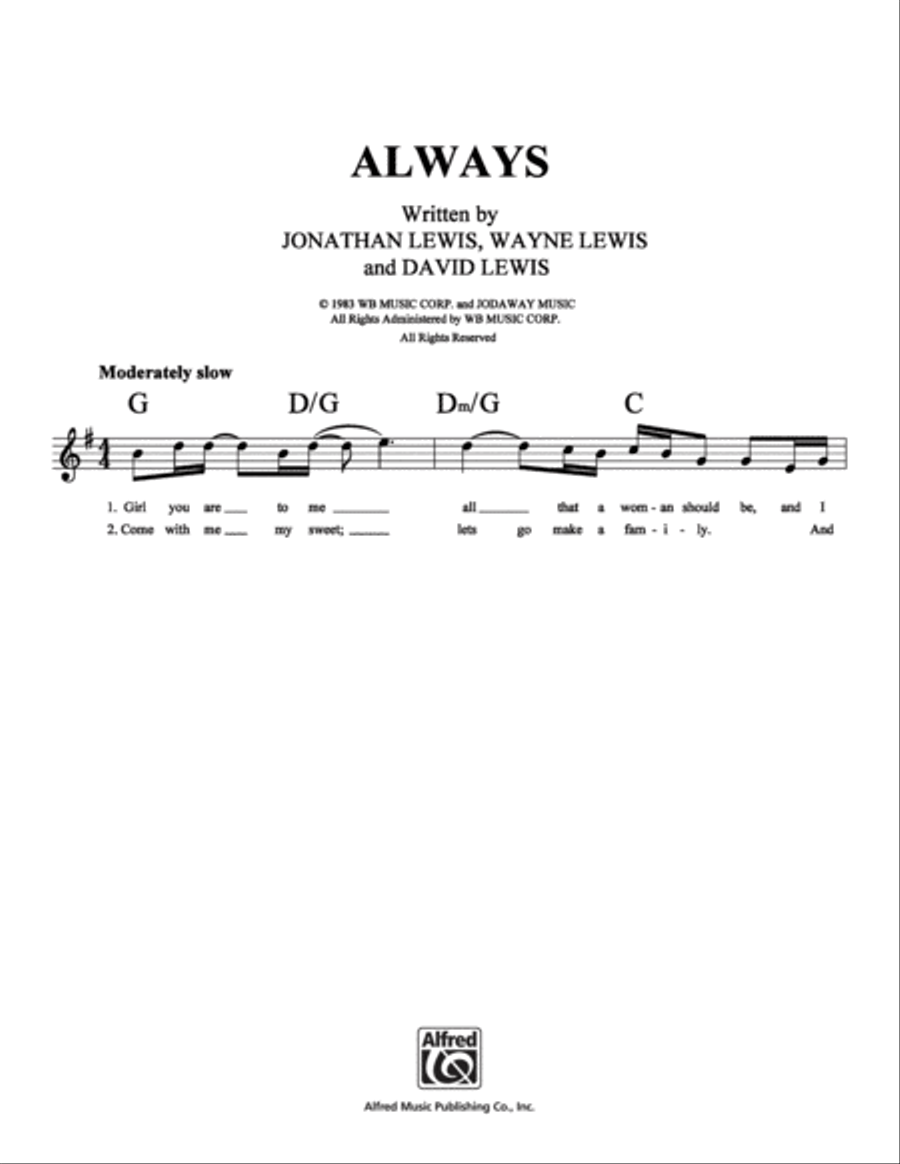Always Always School and Community scores gallery preview page 1
