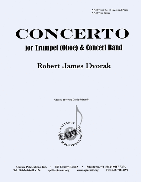 Concerto For Trumpet Or Oboe & Band - Set