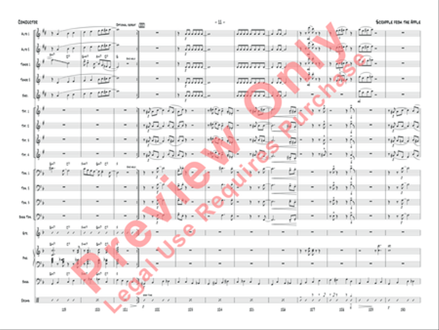 Scrapple from the Apple Jazz Ensemble scores gallery preview page 14