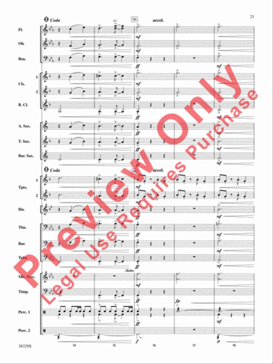 The Chase The Chase Concert Band scores gallery preview page 21