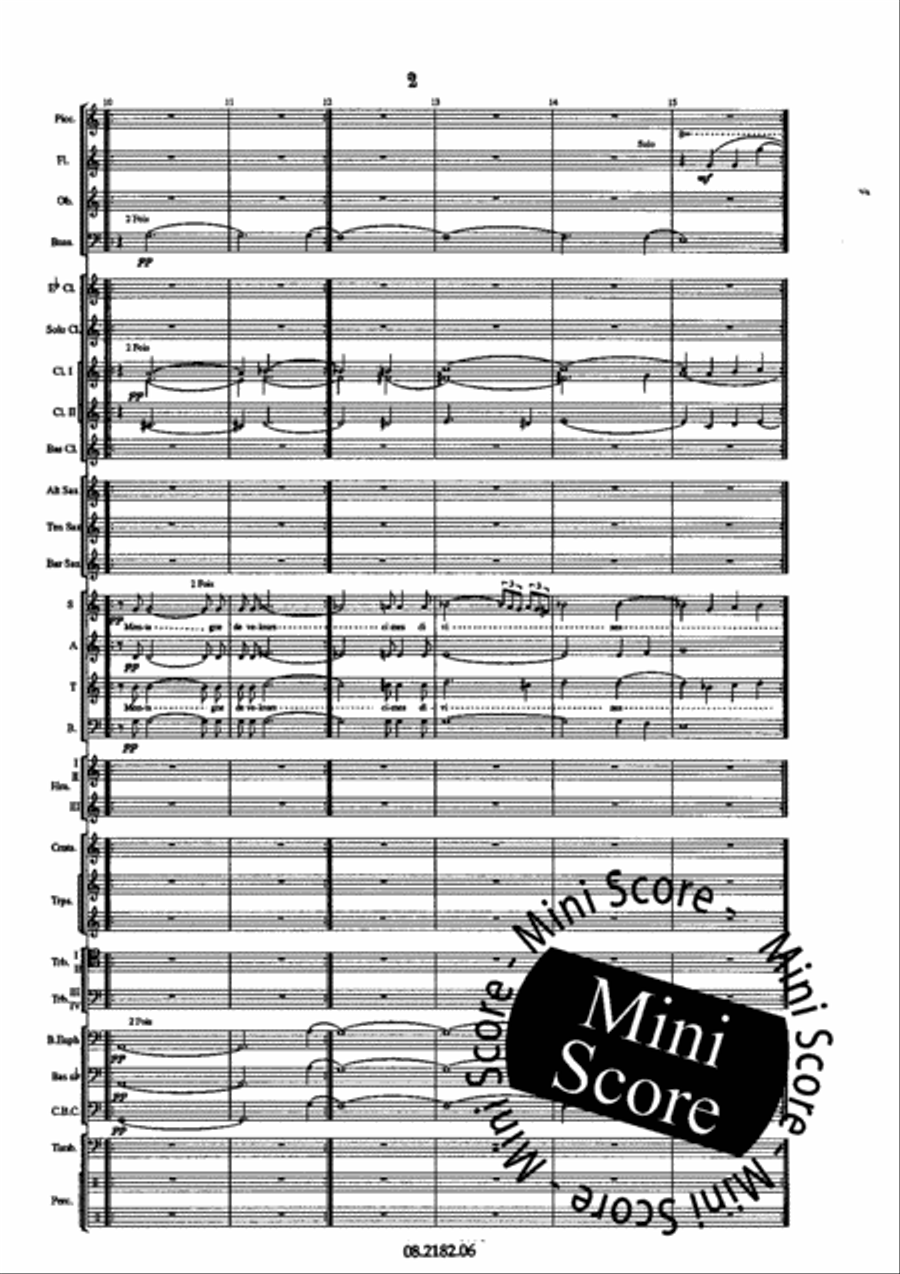 Oratorio Olympique SATB/Harmonie 4-Part scores gallery preview page 6