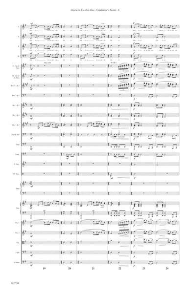 Gloria in Excelsis Deo (from “Gloria”) - Full Orch Score and Parts