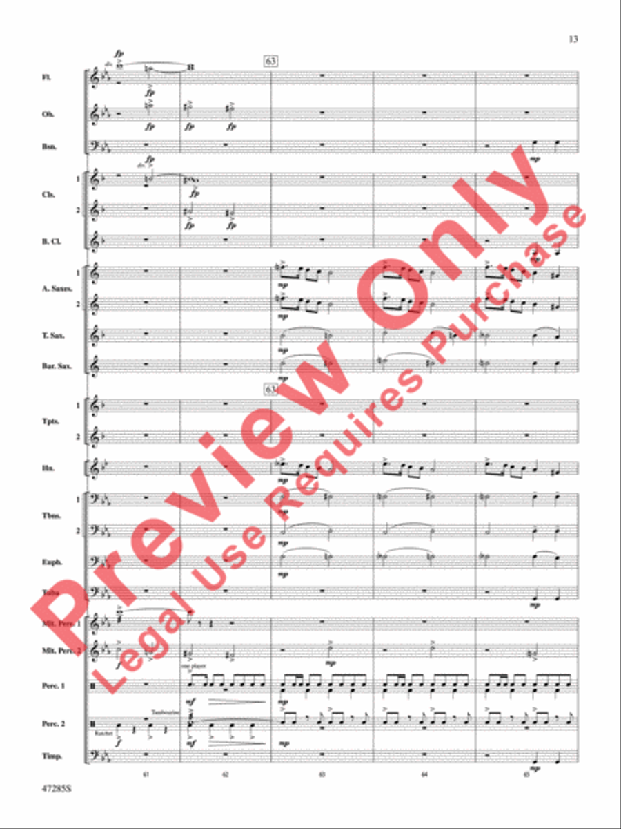 Extraordinary Machines of Clockwork and Steam Concert Band scores gallery preview page 14
