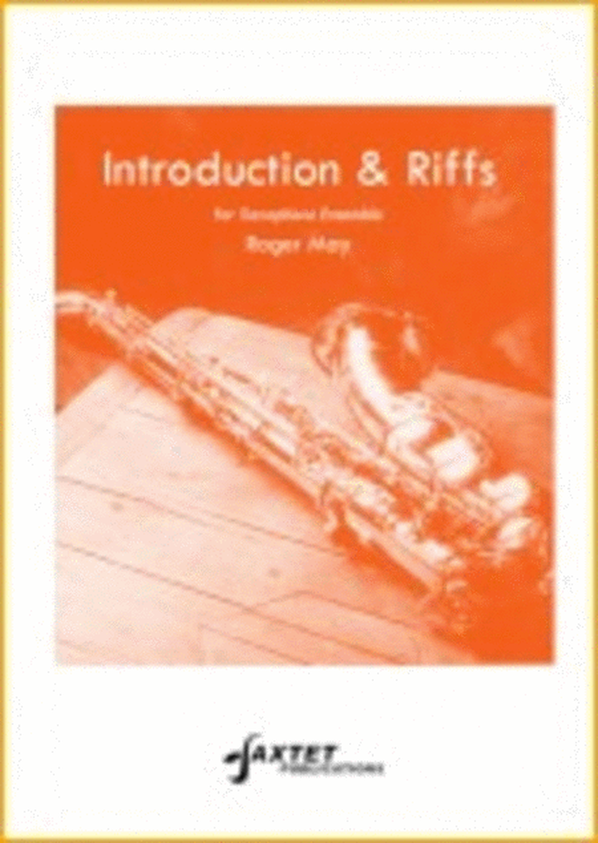 Introduction & Riffs Sax Ensemble Edition