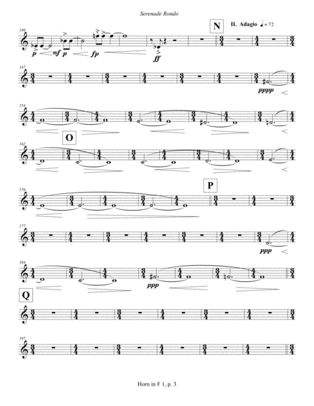 Serenade Rondo (2013) Horn in F part 1