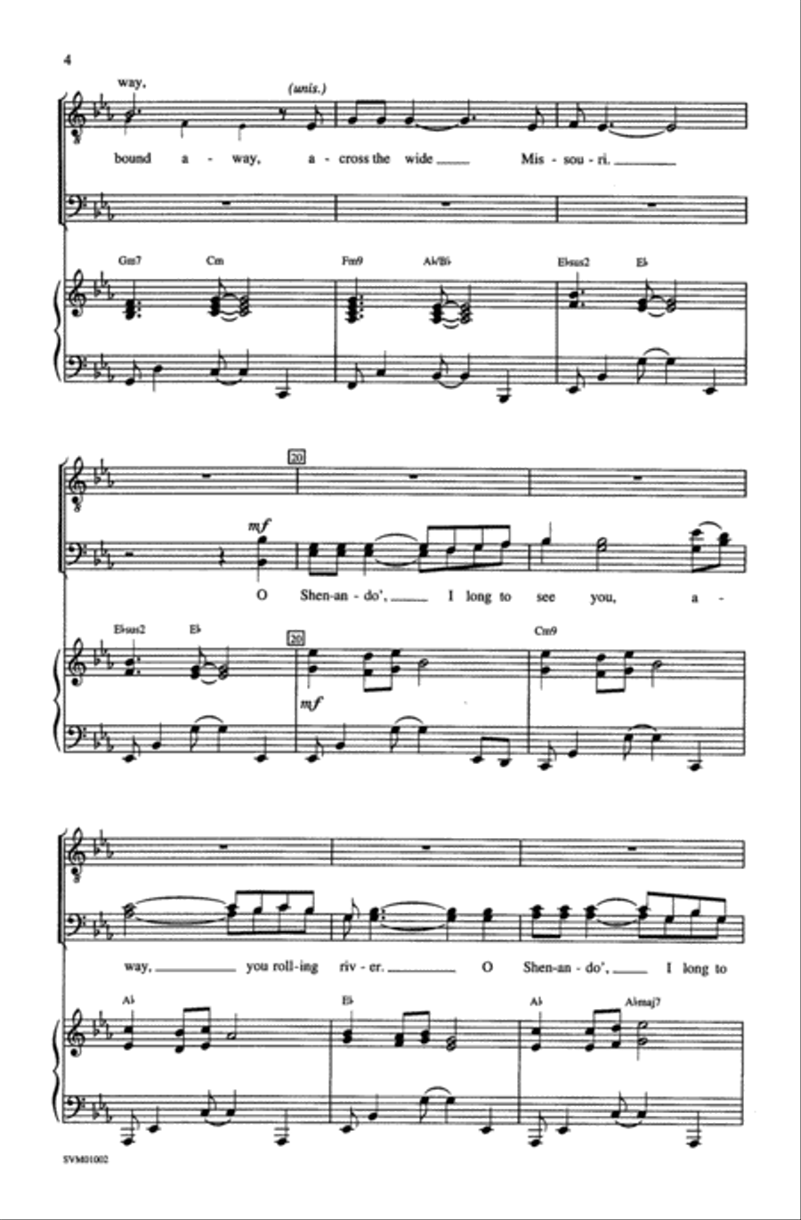 Shenandoah Shenandoah Men's Choir scores gallery preview page 11