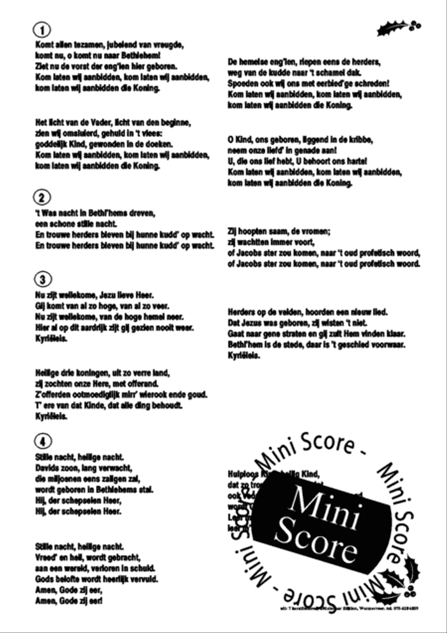 7 Kerstliederen Men's Choir scores gallery preview page 28