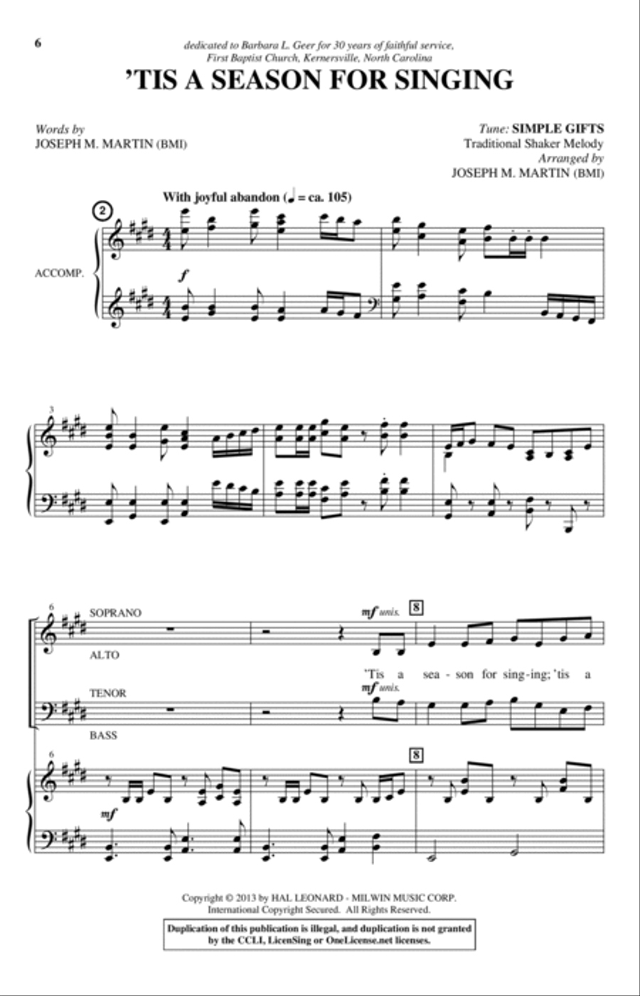 Appalachian Winter (A Cantata For Christmas) 4-Part scores gallery preview page 3