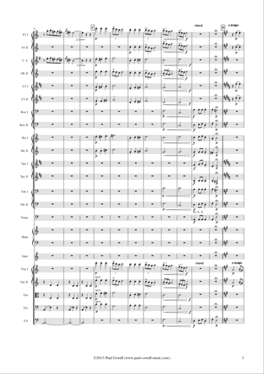 GRIEG Vals (Waltz) arranged for small orchestra Chamber Orchestra scores gallery preview page 4