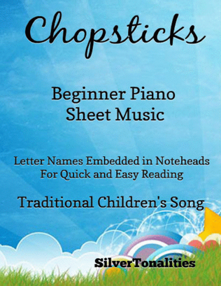 Book cover for Chopsticks Beginner Piano Sheet Music