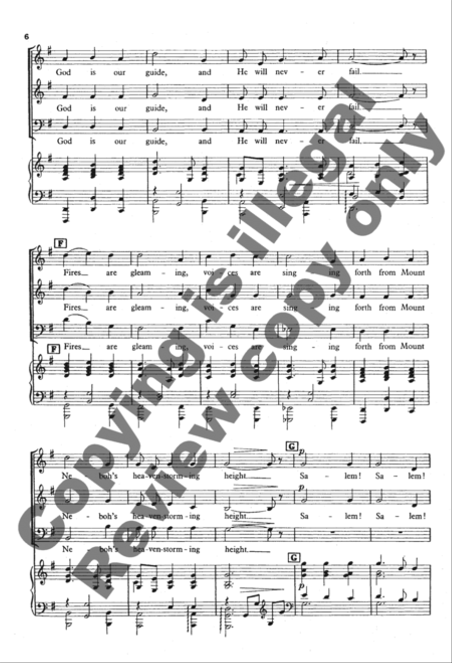 Onward, Ye Peoples! 3-Part scores gallery preview page 13
