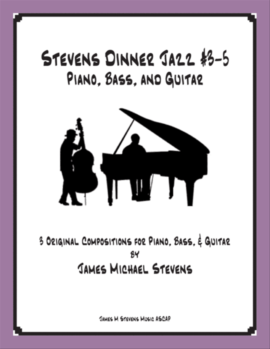 Stevens Dinner Jazz Piano and Bass - #3-5 Book Jazz Ensemble scores gallery preview page 1