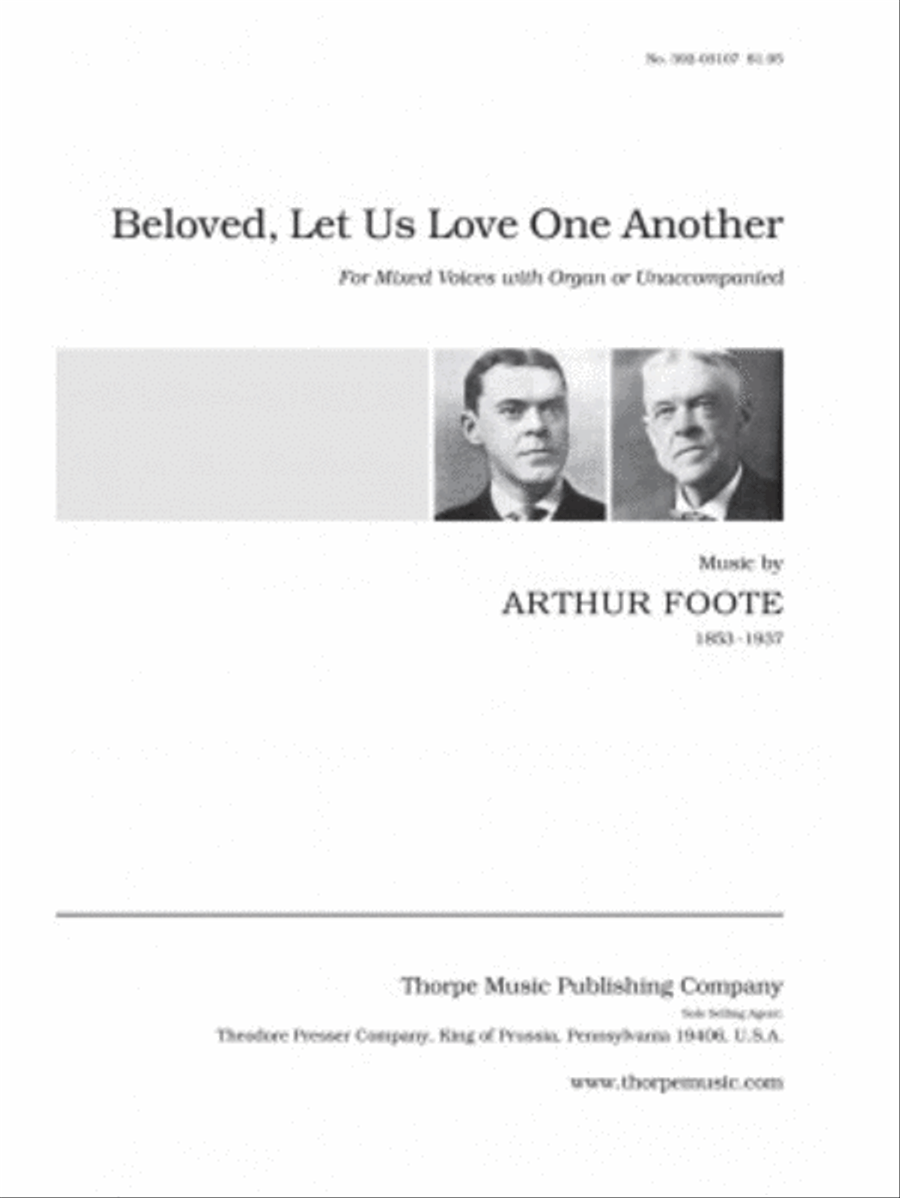 Beloved, let us love one another 4-Part scores gallery preview page 1