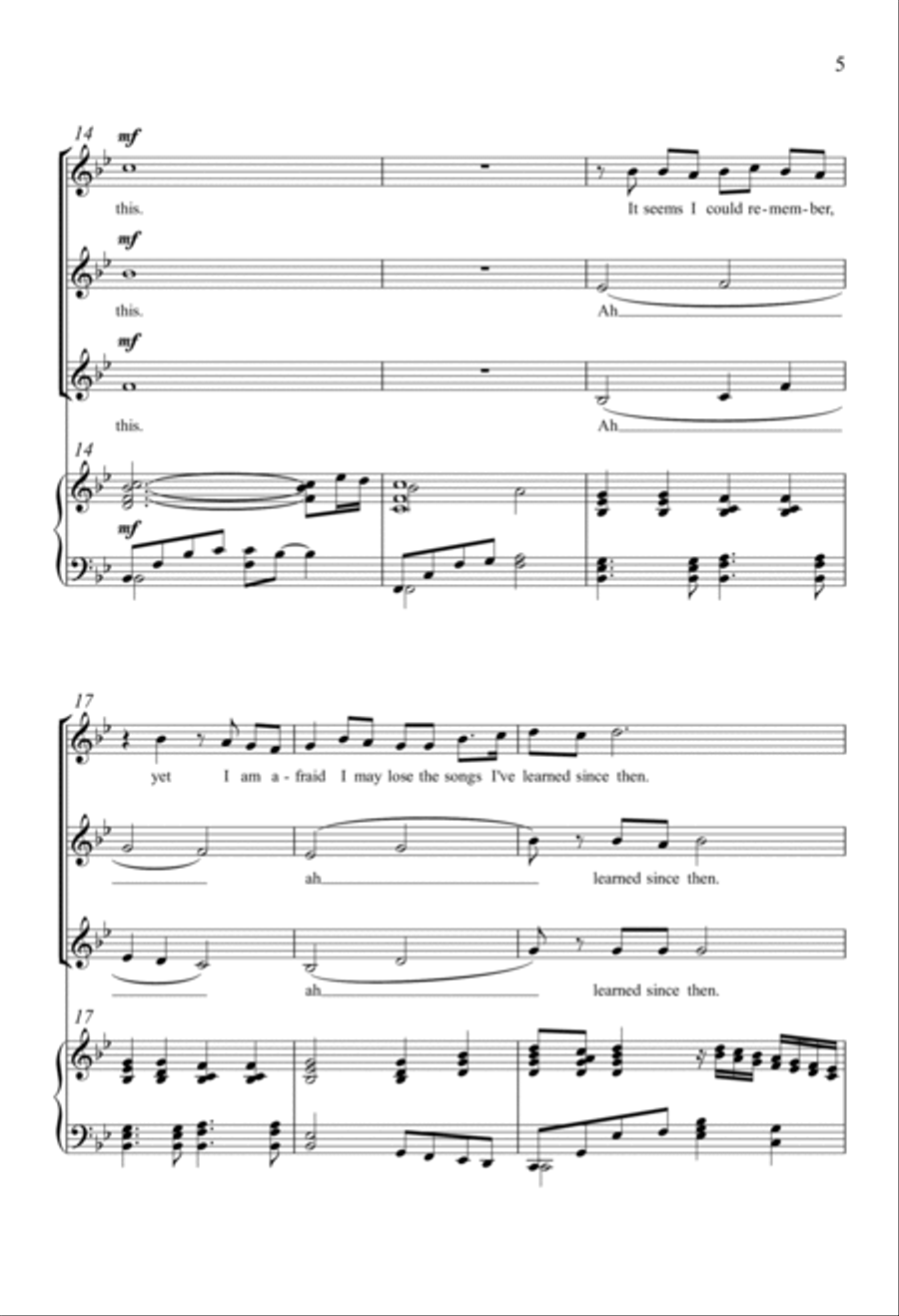 When Love is My Song When Love is My Song SSA scores gallery preview page 3